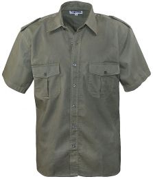 Košile COMMANDO PILOT krátký rukáv oliva