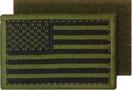 Nášivka vlajka USA oliva velcro