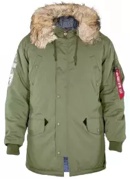Bunda ALPHA INDUSTRIES ARCTIC DISCOVERER tm.zelená