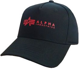 Čepice ALPHA INDUSTRIES ALPHA CAP černá&červená