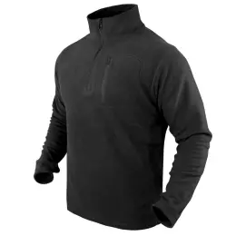 CONDOR® Mikina CONDOR® QUARTER ZIP PULLOVER černá