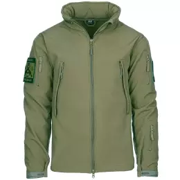 Bunda 101INC® TACTICAL SOFTSHELL zelená