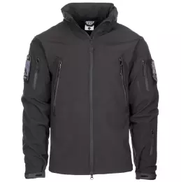 Bunda 101INC® TACTICAL SOFTSHELL černá