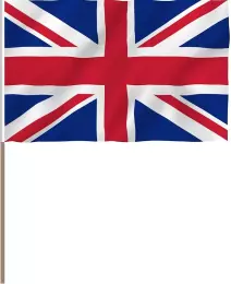 Vlajka VELKÁ BRITÁNIE 30 x 45cm s tyčkou