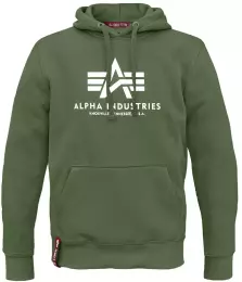 Mikina ALPHA INDUSTRIES BASIC HOODY tm.zelená