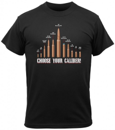 ROTHCO® Tričko ROTHCO® CHOOSE YOUR CALIBER černá