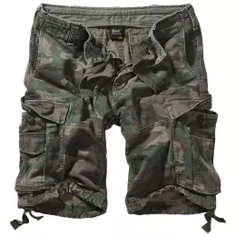 BRANDIT Kraťasy VINTAGE woodland camo