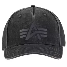 Čepice ALPHA INDUSTRIES® DYE TO MATCH LOGO černá