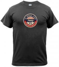 ATLANTIS® Tričko JEEP 4x4 VINTAGE černá