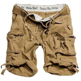 SURPLUS Kraťasy DIVISION khaki - vel.XL / pas 98cm